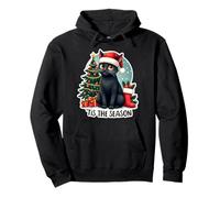 Tis The Season Árbol de Navidad de Gato Persa Festivo Navidad Navidad Sudadera con Capucha
