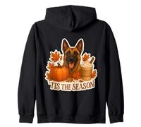 Tis The Season Belga Malinois Dog Fall Autumn Pumpkin Cute Sudadera con Capucha