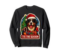 Tis The Season Bernese Mountain Dog Navidad Mamá Papá Dueño Sudadera