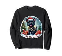 Tis The Season Black Russian Terrier Dog Feliz Navidad Diversión Sudadera