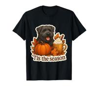 Tis The Season Bouvier Des Flandres Dog Otoño-Otoño Calabaza Camiseta