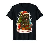 Tis The Season Bouvier Des Flandres Perro Feliz Navidad Navidad Camiseta