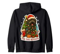 Tis The Season Bouvier Des Flandres Perro Feliz Navidad Navidad Sudadera con Capucha