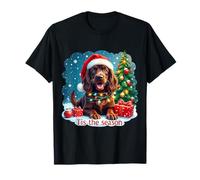 Tis The Season Boykin Spaniel Dog Feliz Navidad Camiseta