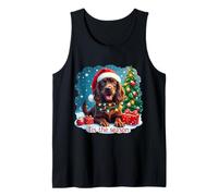 Tis The Season Boykin Spaniel Dog Feliz Navidad Camiseta sin Mangas