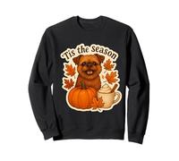Tis The Season Bruselas Griffon Dog Fall Autumn Pumpkin Cute Sudadera