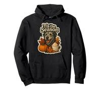 Tis The Season - Calabaza de Perro Lobo irlandés para otoño Sudadera con Capucha