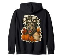 Tis The Season - Calabaza de Perro Lobo irlandés para otoño Sudadera con Capucha