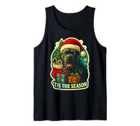 Tis The Season Cane Corso - Árbol de Navidad para mamá y papá Camiseta sin Mangas