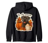 Tis The Season Cane Corso para Perro, otoño, otoño, Calabaza y Especias Sudadera con Capucha