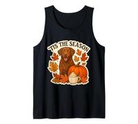 Tis The Season Chesapeake Bay Retriever Perro Otoño Lindo Camiseta sin Mangas