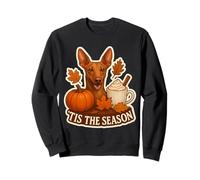 Tis The Season Cirnecho dell'Etna Dog Fall Autumn Pumpkin Sudadera