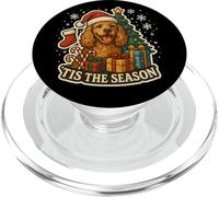 Tis The Season Cocker Spaniel Perro Feliz Navidad Mamá Papá PopSockets PopGrip para MagSafe