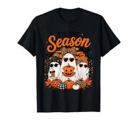 Tis The Season Cute Halloween Ghosts Pumpkin Fall Fun Camiseta