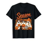Tis The Season Cute Halloween Ghosts Pumpkin Fall Fun Camiseta