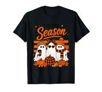 Tis The Season Cute Halloween Ghosts Pumpkin Fall Fun Camiseta