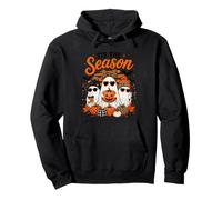 Tis The Season Cute Halloween Ghosts Pumpkin Fall Fun Sudadera con Capucha