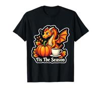 Tis The Season Dragon Fall Autumn Pumpkin Spice Vintage Camiseta