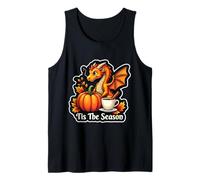 Tis The Season Dragon Fall Autumn Pumpkin Spice Vintage Camiseta sin Mangas