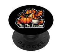 Tis The Season Dragon Fall Autumn Pumpkin Spice Vintage PopSockets PopGrip Adhesivo