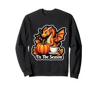 Tis The Season Dragon Fall Autumn Pumpkin Spice Vintage Sudadera