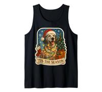 Tis The Season English Setter Dog, Feliz Navidad, mamá y papá Camiseta sin Mangas
