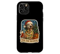 Tis The Season English Setter Dog, Feliz Navidad, mamá y papá Carcasa para iPhone 11 Pro