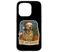 Tis The Season English Setter Dog, Feliz Navidad, mamá y papá Carcasa para iPhone 15 Pro