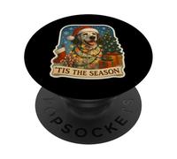 Tis The Season English Setter Dog, Feliz Navidad, mamá y papá PopSockets PopGrip Adhesivo