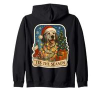 Tis The Season English Setter Dog, Feliz Navidad, mamá y papá Sudadera con Capucha