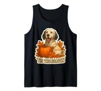 Tis The Season - Especia de Calabaza de otoño para Perro Setter inglés Camiseta sin Mangas
