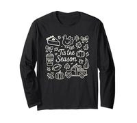 Tis The Season Fall Doodle Art Cozy Autumn Pumpkin Spice Manga Larga