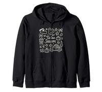 Tis The Season Fall Doodle Art Cozy Autumn Pumpkin Spice Sudadera con Capucha