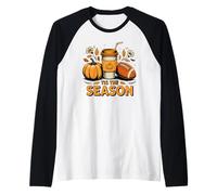 Tis The Season Fall Football Lover Design Gift Hombres Mujeres Camiseta Manga Raglan