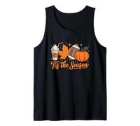 Tis The Season Fall Pumpkin Thanksgiving Autumn Halloween Camiseta sin Mangas