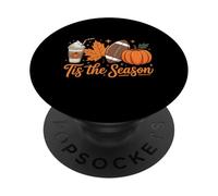Tis The Season Fall Pumpkin Thanksgiving Autumn Halloween PopSockets PopGrip Adhesivo