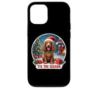 Tis The Season Field Spaniel Dog, Feliz Navidad, mamá, papá, diversión Carcasa para iPhone 12/12 Pro