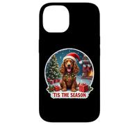 Tis The Season Field Spaniel Dog, Feliz Navidad, mamá, papá, diversión Carcasa para iPhone 14
