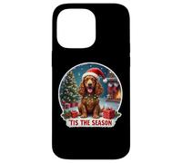 Tis The Season Field Spaniel Dog, Feliz Navidad, mamá, papá, diversión Carcasa para iPhone 14 Pro MAX