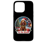 Tis The Season Field Spaniel Dog, Feliz Navidad, mamá, papá, diversión Carcasa para iPhone 15 Pro MAX