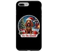 Tis The Season Field Spaniel Dog, Feliz Navidad, mamá, papá, diversión Carcasa para iPhone 7 Plus/8 Plus