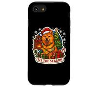 Tis The Season Finlandés Spitz Perro Feliz Navidad Mamá Papá Diversión Carcasa para iPhone SE (2020) / 7/8
