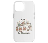 Tis The Season Ghost Readers Cute Halloween Bookish Carcasa para iPhone 14