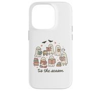 Tis The Season Ghost Readers Cute Halloween Bookish Carcasa para iPhone 14 Pro