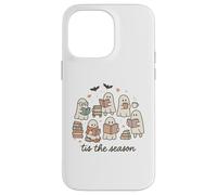 Tis The Season Ghost Readers Cute Halloween Bookish Carcasa para iPhone 14 Pro MAX