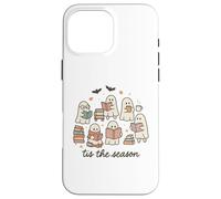 Tis The Season Ghost Readers Cute Halloween Bookish Carcasa para iPhone 16 Pro MAX
