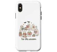 Tis The Season Ghost Readers Cute Halloween Bookish Carcasa para iPhone X/XS