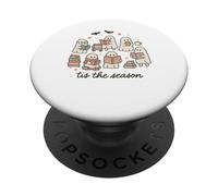 Tis The Season Ghost Readers Cute Halloween Bookish PopSockets PopGrip Adhesivo