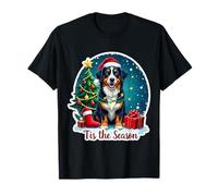 Tis The Season Gran Perro de montaña Suizo Feliz Navidad Navidad Camiseta