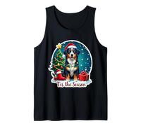 Tis The Season Gran Perro de montaña Suizo Feliz Navidad Navidad Camiseta sin Mangas